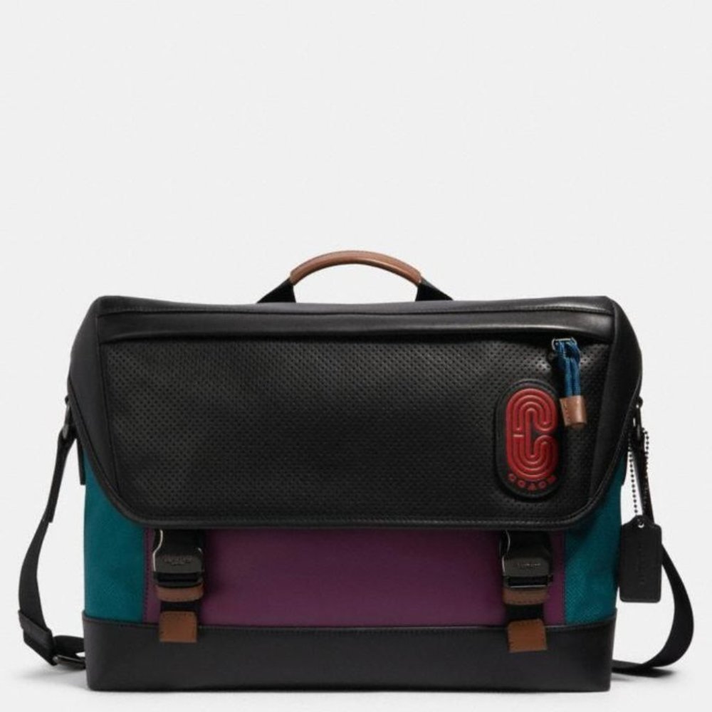NWT COACH Ranger Messenger Colorblock  Coach Patch